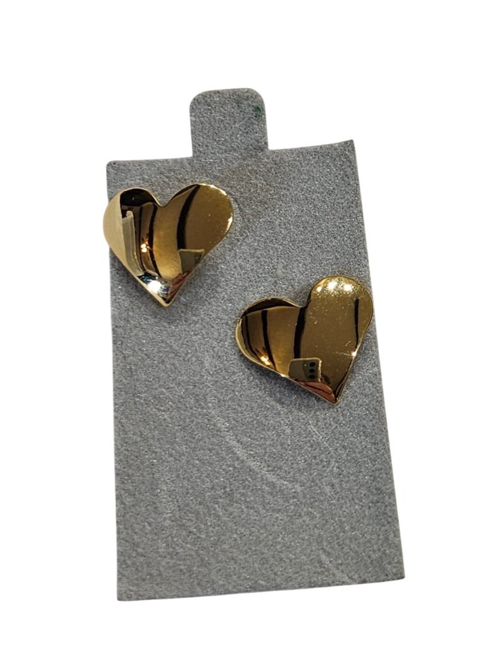 Vintage Heart Stud Earrings 0.5 inch